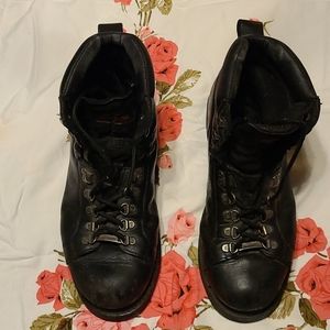 Harley Davidson boots.